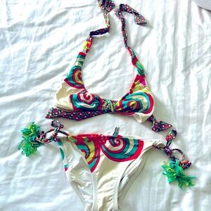Trina Turk bikini. Sz 8 bottom, small top.